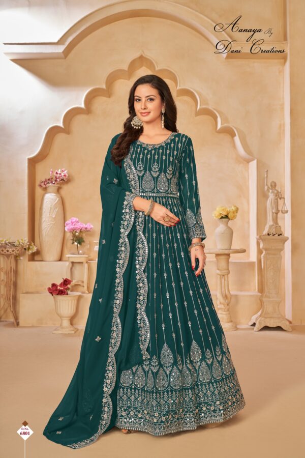 paerty wear anarkali gown