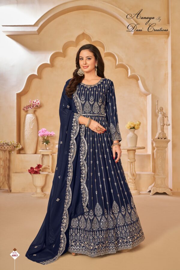 paerty wear anarkali gown