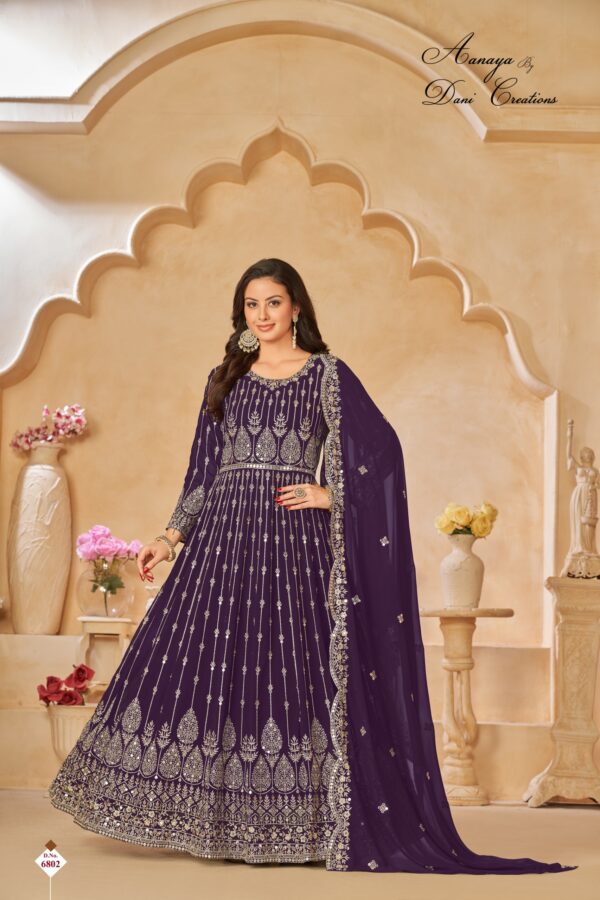 paerty wear anarkali gown