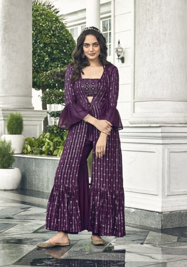Sharara Blouse Shrug
