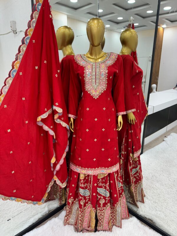 New Designer Party Wear Sharara Suit