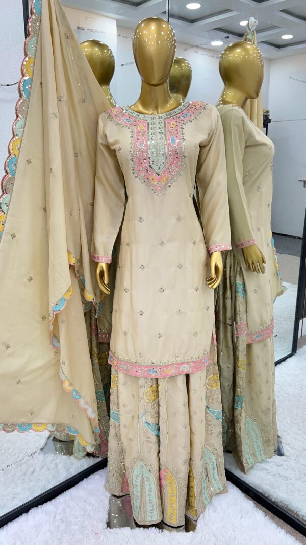 New Designer Party Wear Sharara Suit