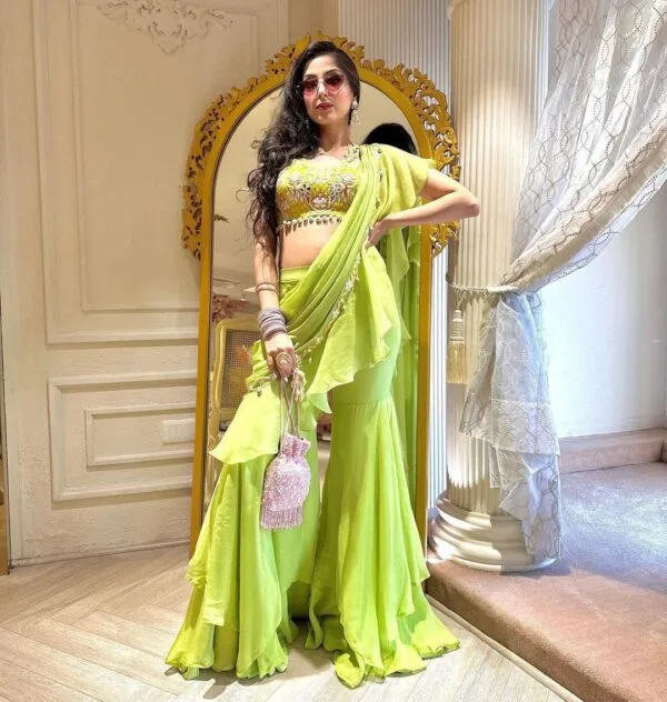 Coding Work Saree | FREE SHIPP IND | NEW 2025 - Image 3