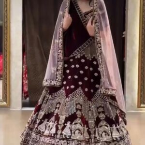 Wedding Special Velvet Lehenga