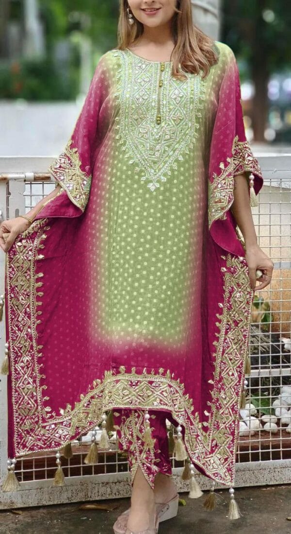 kaftan with dhoti set | Kaftan and dhoti FREE SHIPP IND +10% OFF - Image 3