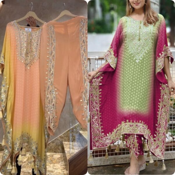 kaftan with dhoti set | Kaftan and dhoti FREE SHIPP IND +10% OFF - Image 5