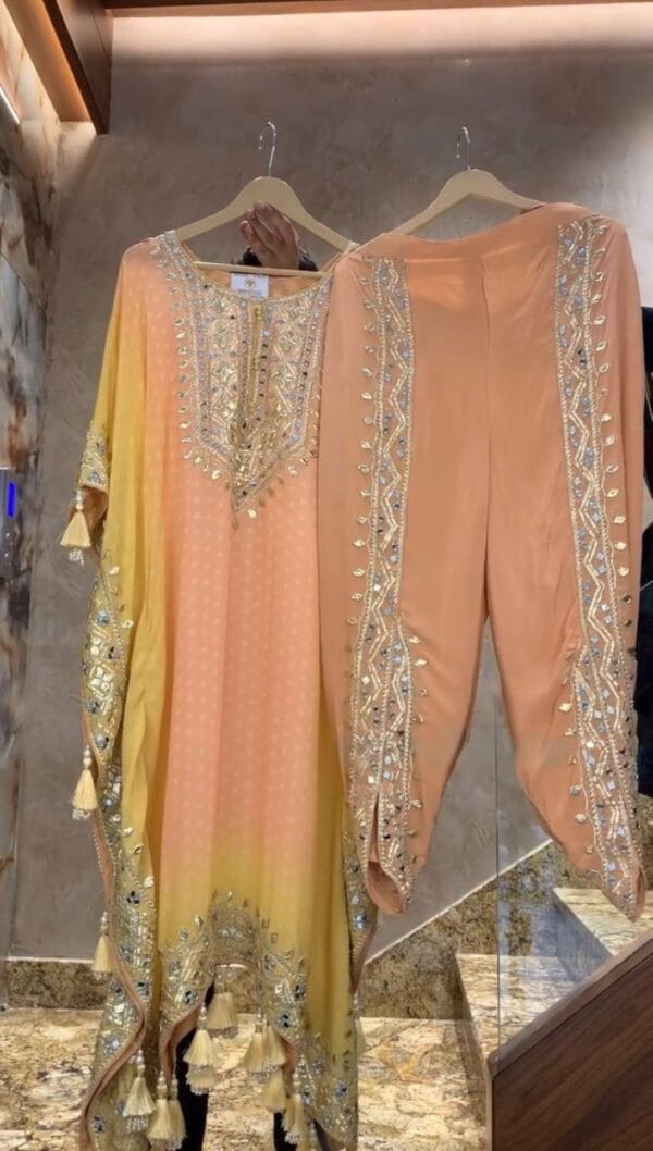 kaftan with dhoti set | Kaftan and dhoti FREE SHIPP IND +10% OFF - Image 6