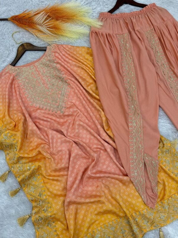 kaftan with dhoti set | Kaftan and dhoti FREE SHIPP IND +10% OFF - Image 7