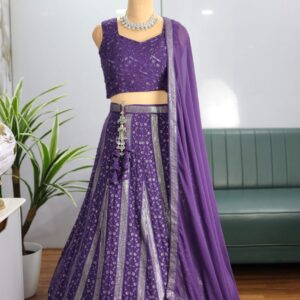 Purple lehenga