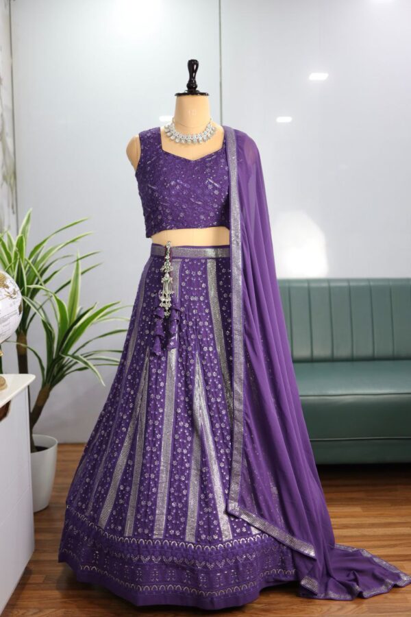 Purple lehenga