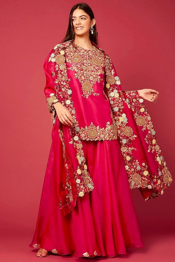 Party wear sharara suit | Eid  Special | FREE SHIPP IND NEW 2025 - Image 3