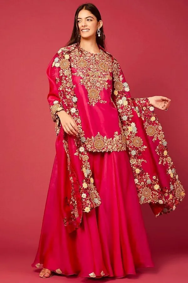 Party wear sharara suit | Eid  Special | FREE SHIPP IND NEW 2025 - Image 3