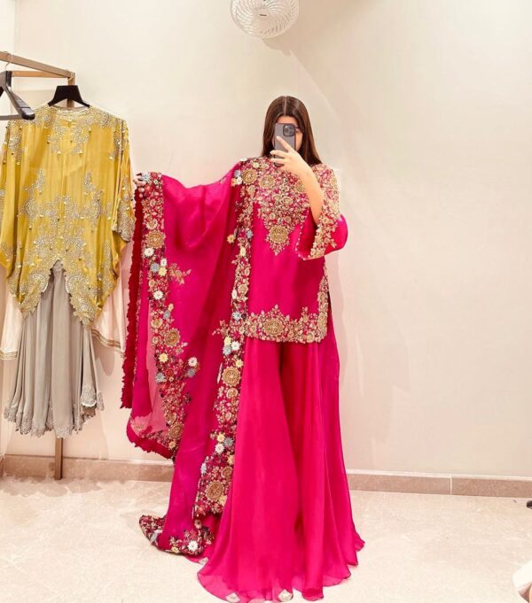 Party wear sharara suit | Eid  Special | FREE SHIPP IND NEW 2025 - Image 4