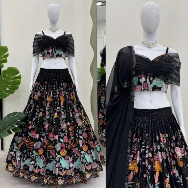 Modern lehenga styles for party |Trendy party lehenga | Latest party wear lehenga desighn 2025 - Image 5