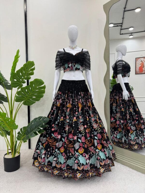 Modern lehenga styles for party |Trendy party lehenga | Latest party wear lehenga desighn 2025 - Image 6