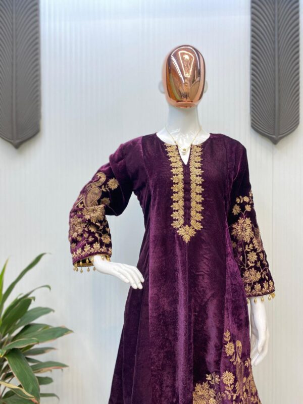 Winter special velvet suit | Winter season 2025 | FREE SHIPP IND - Image 4