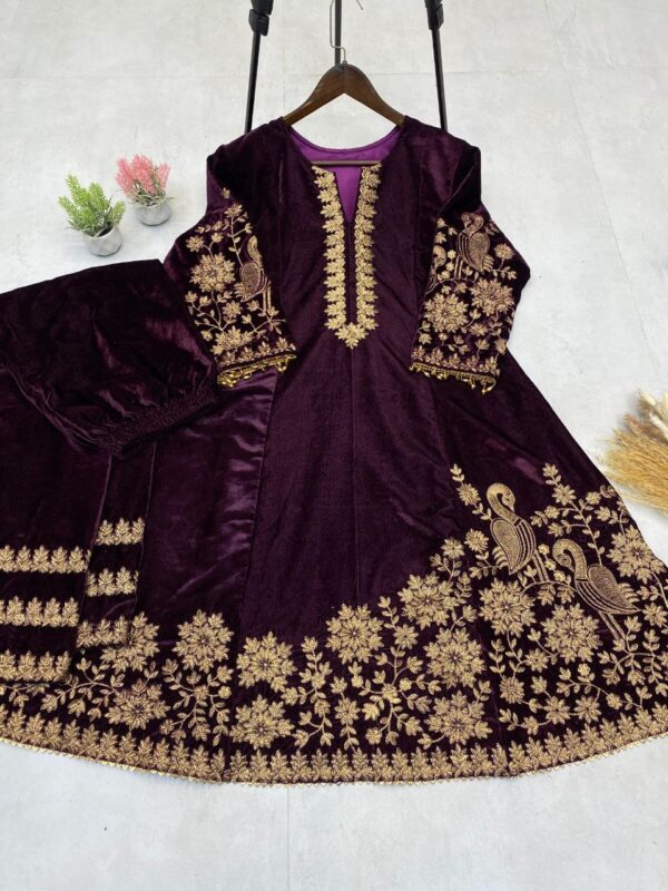 Winter special velvet suit | Winter season 2025 | FREE SHIPP IND - Image 5