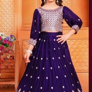 Kids lehenga with blouse models