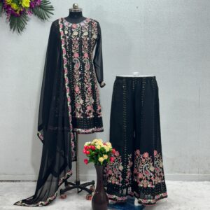 Black sharara suit