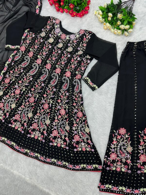 Black sharara suit