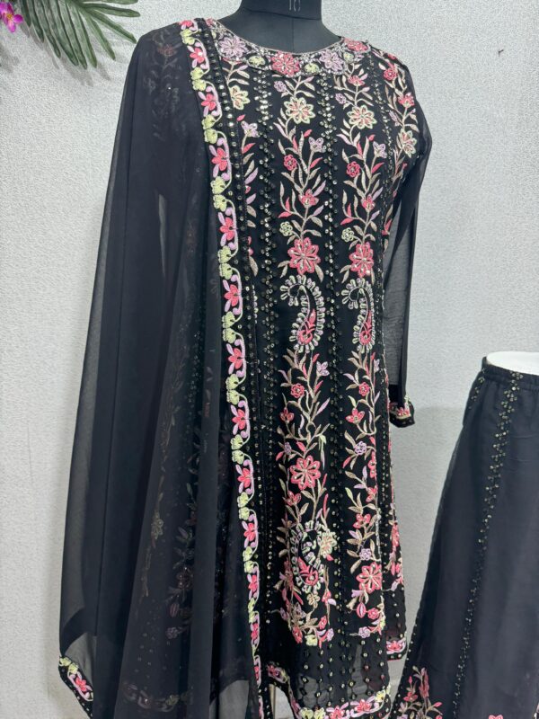 Black sharara suit